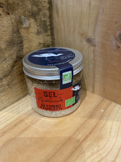 sel marin au piment d'espelette, boîte 150g